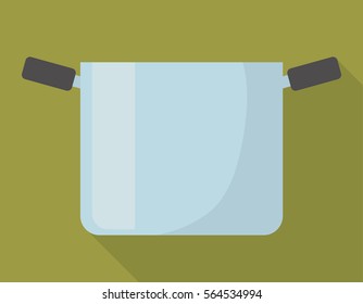 pot kitchen supplies icon image vector illustration design 