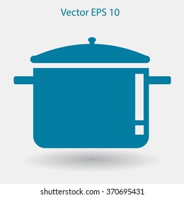 pot with lid vector illustration