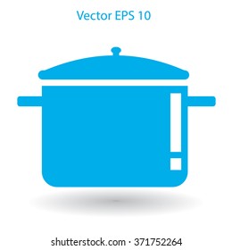 pot with lid vector illustration