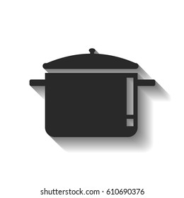 pot with lid vector illustration