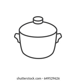 Pot line icon.