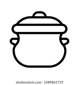 Pot Line Icon Design For Personal And Commercial Use