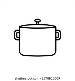 Pot Line Icons Design Elements Illustration