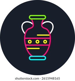 Pot Line Multi Colour Circle