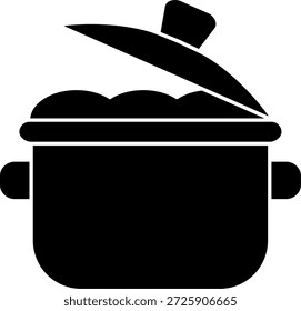 Diseño de icono de Vector de línea de maceta