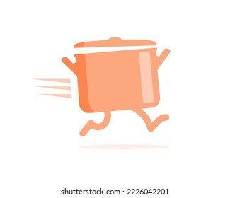 Pot logo design for restaurants and companies engaged in food or delivery orders