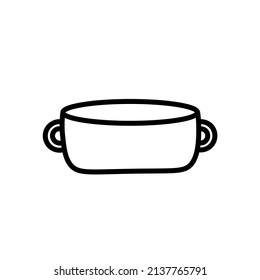 pot logotype tableware logo pot icon web design or company isolated vector illustration Eps