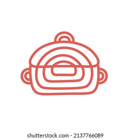 pot logotype tableware logo pot icon web design or company isolated vector illustration Eps