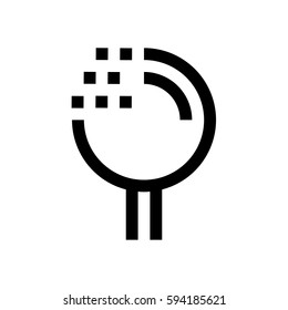 Pot mini line, icon, background and graphic. The icon is black and white, linear  flat, vector, pixel perfect, minimal, suitable for web and print. 
