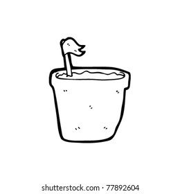 fábrica de ollas con caricatura de bandera