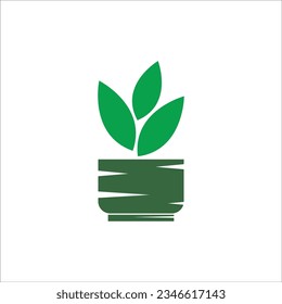 POT PLANT ICON VECTOR ILLLUSTRATION SYMBOL DESIGN