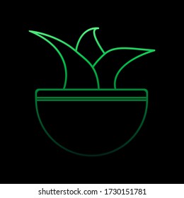 pot of plant nolan icon. Simple thin line, outline vector of Furniture icons for ui and ux, website or mobile application
