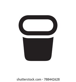pot for plants icon illustration isolated vector sign symbol