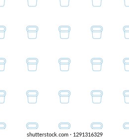 pot for plants icon pattern seamless white background. Editable line pot for plants icon. pot for plants icon pattern web and mobile.