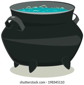 Pot potion. Illustration isolated on white background