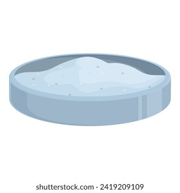Pot powder icon cartoon vector. Mouth care. Water beauty soda
