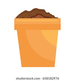 pot with soil icon