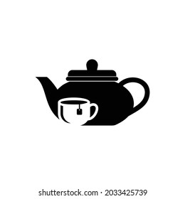 pot - tea - coffe- food and drink icon vector design template