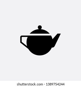 pot tea icon sign signifier vector