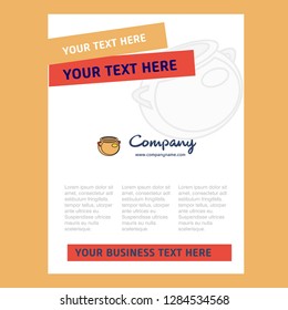Pot  Title Page Design for Company profile ,annual report, presentations, leaflet, Brochure Vector Background