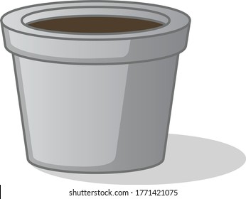 Arte vectorial de la olla e ilustración