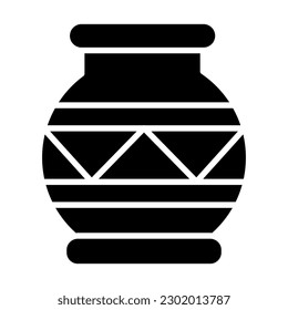 Pot Vector Glyph Icon Design