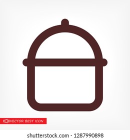 Pot Vector icon