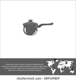 Pot vector  icon
