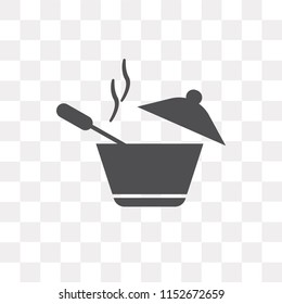 Pot vector icon isolated on transparent background, Pot logo concept