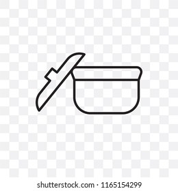 Pot vector icon isolated on transparent background, Pot logo concept