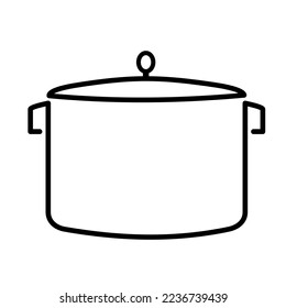 pot vector icon isolated on white background, vector illustration, cook wear, kitchen wear