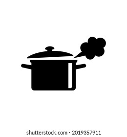 Pot vector icon on white background