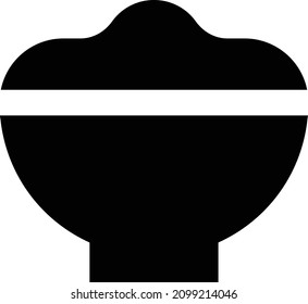 pot vector illustration isolated on a transparent background. glyph vector icons for concept or web graphics.