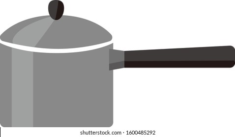 Pot vector illustration . Kitchen supplies