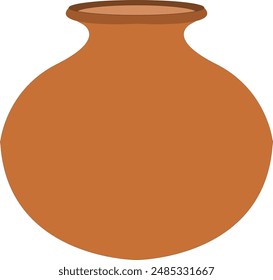 Pot vector illustration. Plant pot image or clip art.