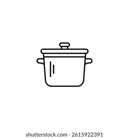 Pot vector line icon icons design