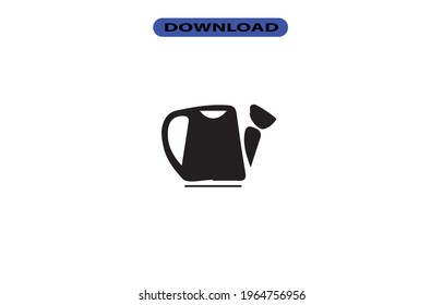 Icono de agua de la olla o logotipo de alta resolución