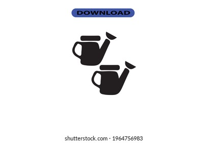 Pot water icon or logo high resolution