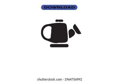 Pot water icon or logo high resolution