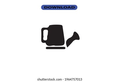 Icono de agua de la olla o logotipo de alta resolución