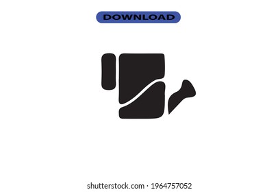 Pot water icon or logo high resolution