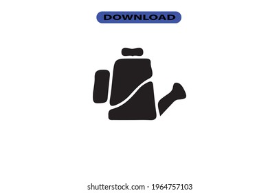 Icono de agua de la olla o logotipo de alta resolución