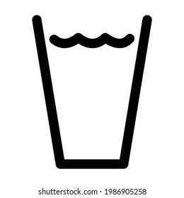 Potable water symbol icon isolated illustration. High quality black style vector icon