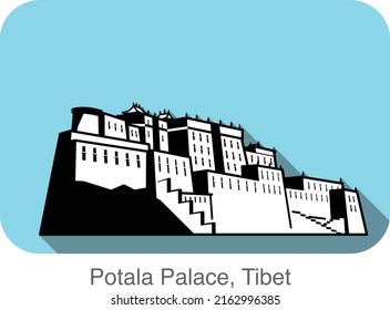 Potala Palace. famous Landmark of the world series