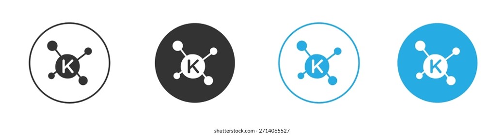 Potassium icon. Graphic icon design template
