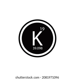 Potassium Icon On A White Background.