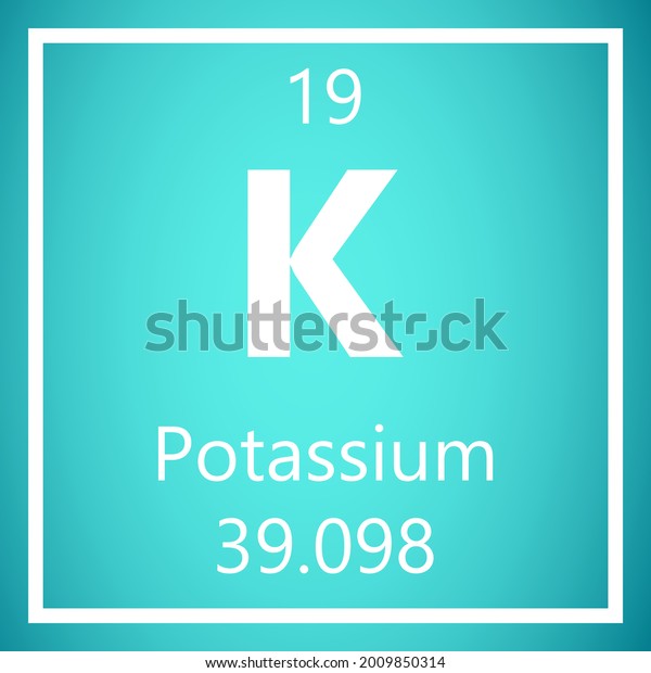 Potassium K Periodic Table Elements Atomic Stock Vector Royalty Free 2009850314 Shutterstock 8216