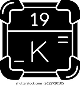 Potassium Line vector Icon Design