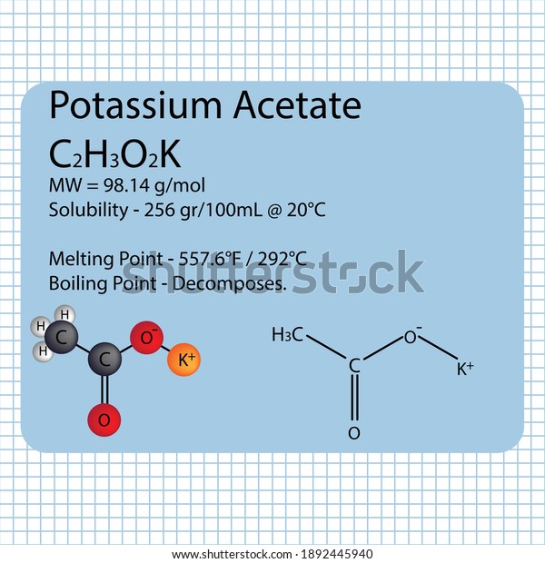 Potassium Permanganate Carbonate Molecule Ball Stick Stock Vector Royalty Free 1892445940