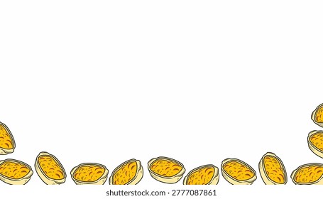 Potato Au Gratin Pattern with Baked Dish Illustration Flat Vector Style